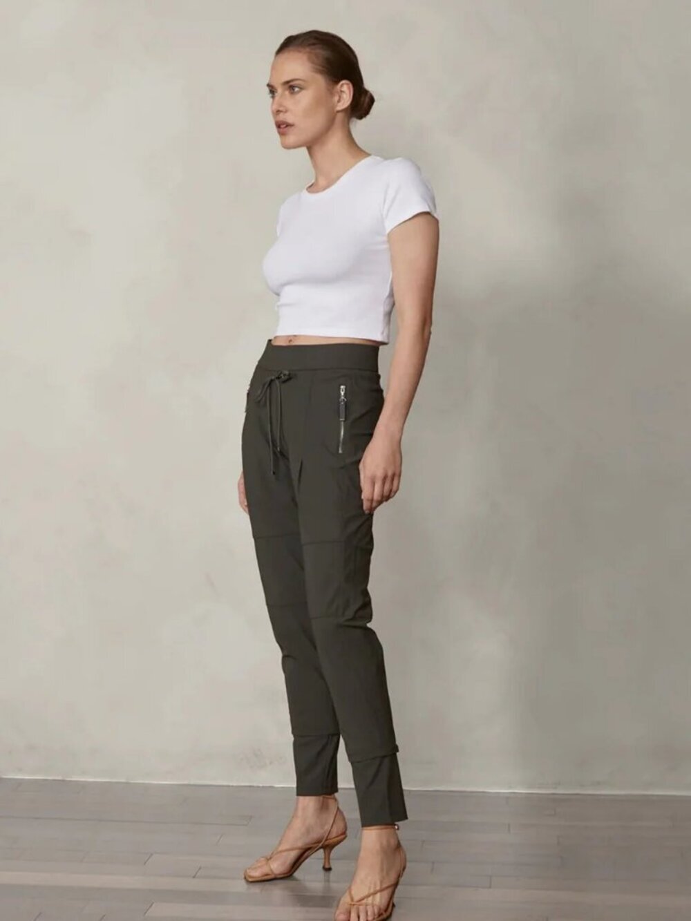 Raffaello Rossi Candy Pant Dark Olive color Sz 32